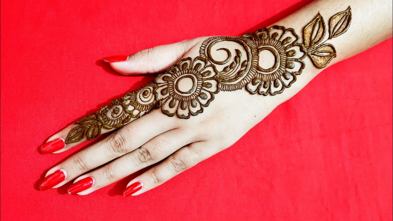 simple arabic mehndi design