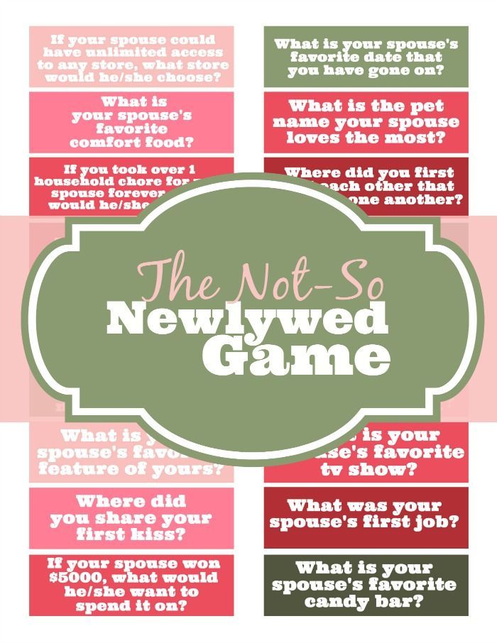 wedding anniversary games_not so newly wedded