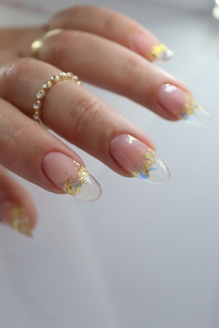 wedding nail art_semi-translucent nails