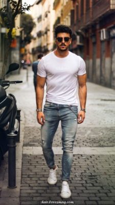 White t shirt and jeans - Casual Spring Outfits